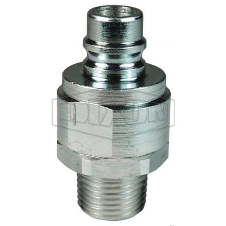 Dixon V/Snap-Tite H/IH Valved Hydraulic Interchange Coupler, 1 in x 1-11-1/2 Nominal, Quick-Connect x MNPT V8M8